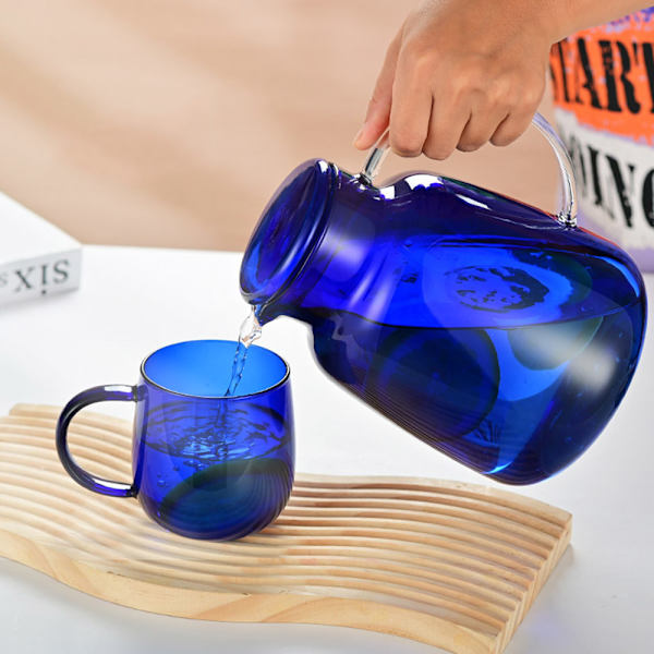 Karaffel, glaskaraffel, glaskande med låg, transparent glas