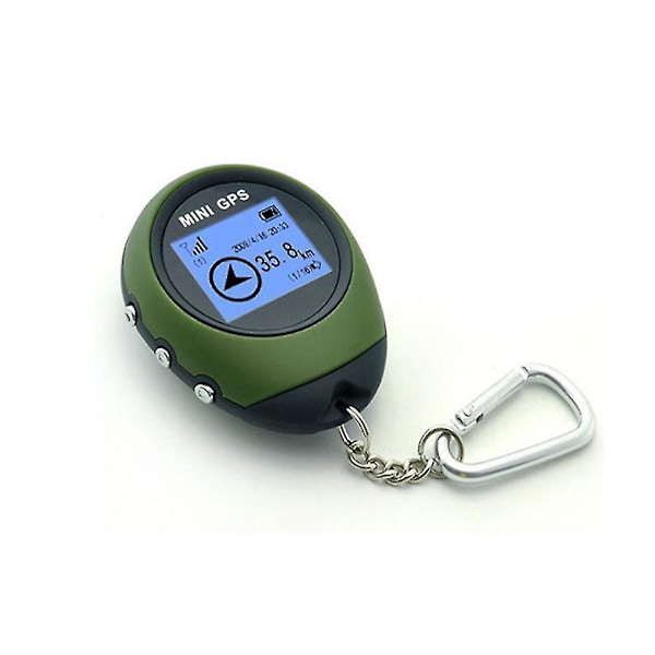 Mini Kannettava GPS-navigointivastaanotin Ulkoiluun, Retkeilyyn, Elektroninen Pituus- ja Leveysaste- sekä Korkeusnavigointi