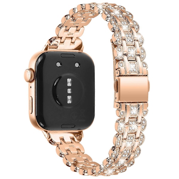 (Stil D) Typ D Metallarmband med Strassblomma för Huawei Watch Fit 3