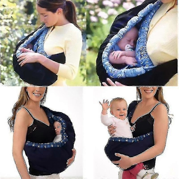 Baby slyng, wrap-around baby madpose på forsiden, nyfødt rygsæk.