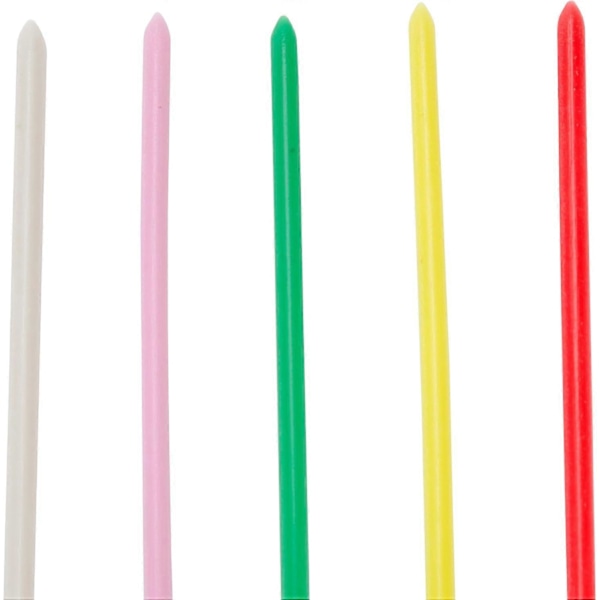 1000-pack Plastsvärd Färgade Matpinnar för Festdekorationer 8,25 cm