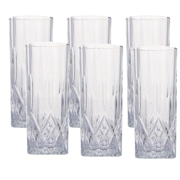 Cocktailglas, set om 6; ölglas; burkglas; vattenglas; iskaffeglas