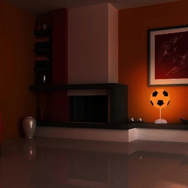 Fotball 3D Illusjonslampe Nattlys Fotball