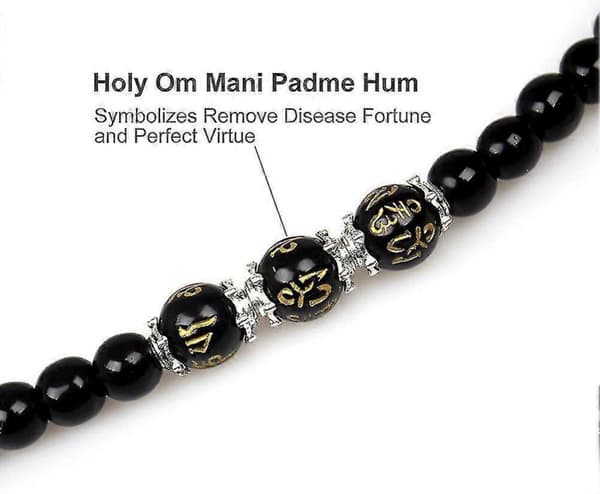 6 mm sorte obsidian 108 buddhistiske bedemala-perler tigerøje ædelsten