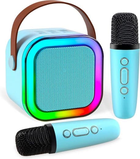 Mini karaokemaskin for barn, bærbar Bluetooth-høyttaler