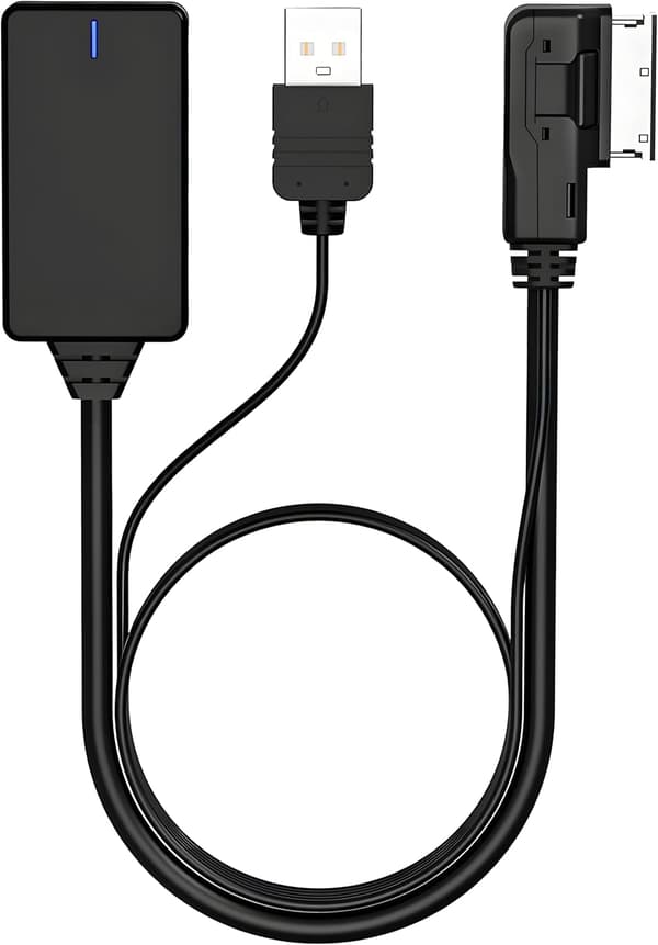 AMI Bluetooth-lydadapter til Audi MDI MMI 3G-system, Bluetooth 5.0-adapter kompatibel Bluetooth-bilsæt til VW Audi A3 A4 A7 R7 S5 Q7 A6L A8L A4L Se