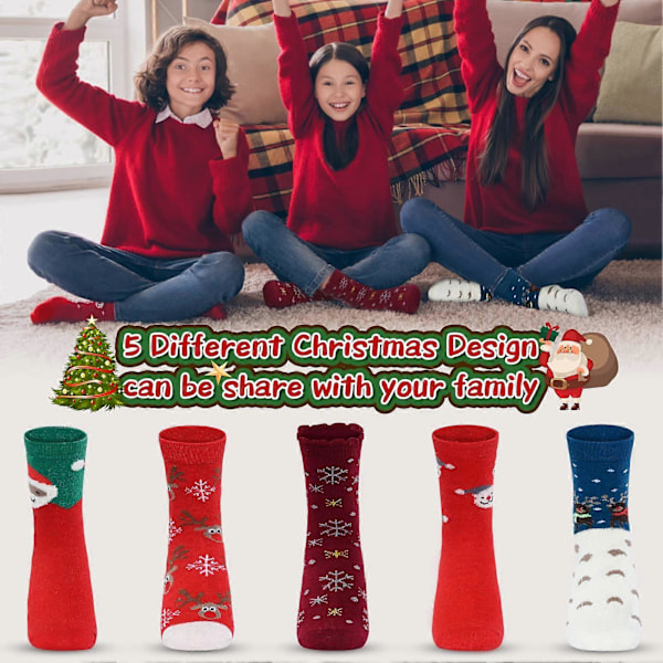 Julstrumpor, unisex färgglada roliga strumpor, tunna julstrumpor för jul och adventskalendrar