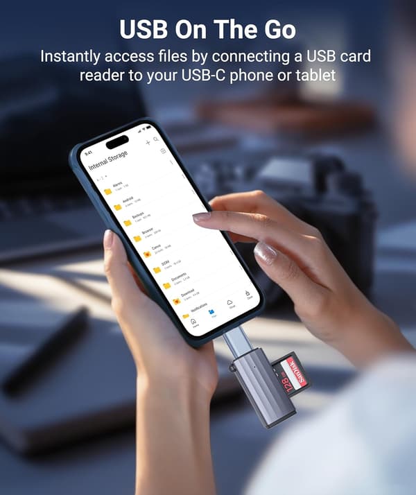 Syntech USB C - USB-sovitin, 2 kpl, USB 3.0 naaras - Thunderbolt 4/3 -sovitin, yhteensopiva MacBook Pro Air 2024, Surface, iPad, iPhone, Galaxy -laitteiden kanssa
