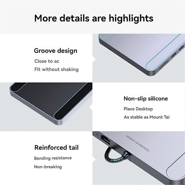USB C Hub 7-i-1 Dockningsstation för iMac 2021 iMac Tillbehör