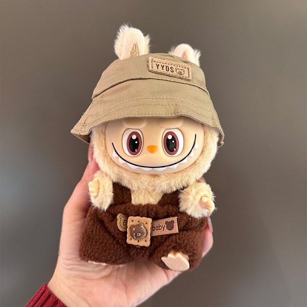 1 stk. The Monsters Big into Energy Series – Vinyl Plysj Anheng Labubu, (DIY Hatt Bjørn Bukser)