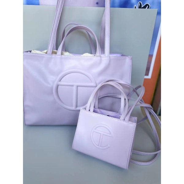 Telfar Telefonväska Dammode Texture Tote Bag Violet Mini