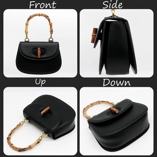 23 Nye Dameveske, Bambusformet Håndtak Satchel Crossbody