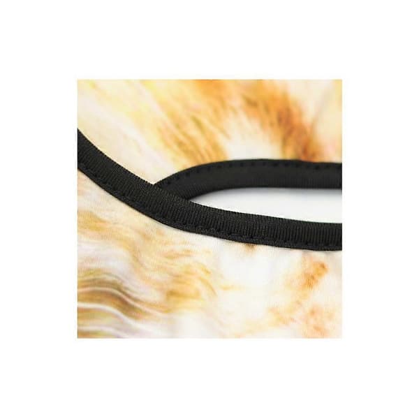 2 st Ansikts Gini Mjuk Utrustning 3D djur Headset Mask Kallt skydd Ansiktsvärme Elastisk Sammet åktur Skidmask A