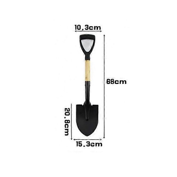 68CM METALL CAMPINGSPADE - Allsidige verktøy for utendørs kjøring