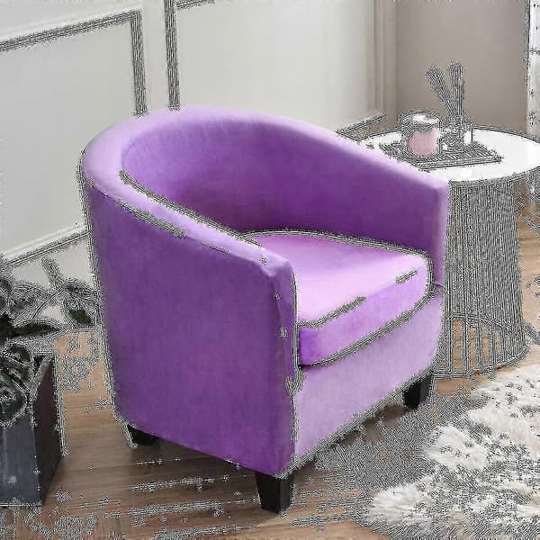 (Lys Lilla) Lænestol Stole Sofaovertræk Stue Stolesæde Slipcover