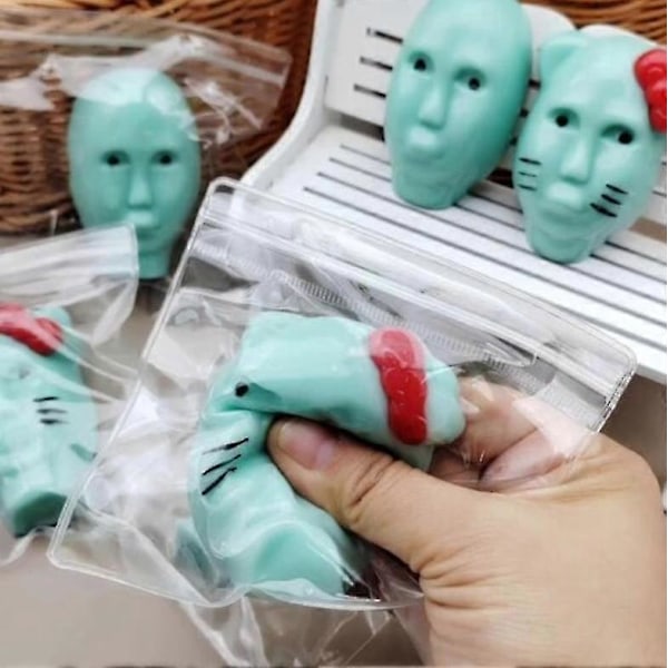 (Damset) Ny Finnböldryckare, Finnböldryckande Fidget med Påfyllningsverktyg, Konstig Alien Finnböldryckning
