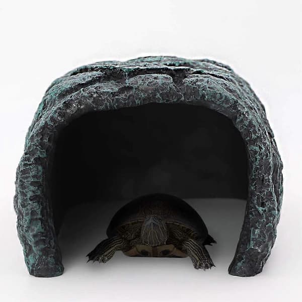 Akvariehule til Reptil, Skjulested til Reptil, Klippesjulested, Hule til Akvarium, Reptil, Skildpadde, Lille Øgle, Padder