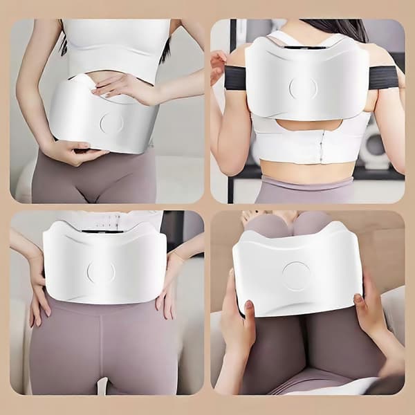 Elektrisk Bian Sten Abdominal Massager, Smart EMS Mave Massager Bælte til Fedtforbrænding & Oppustethed Lindring
