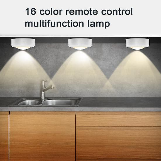 16 RGB Fargebelysning Berøringssensor LED-lys Dimbar Garderobeskaplampe