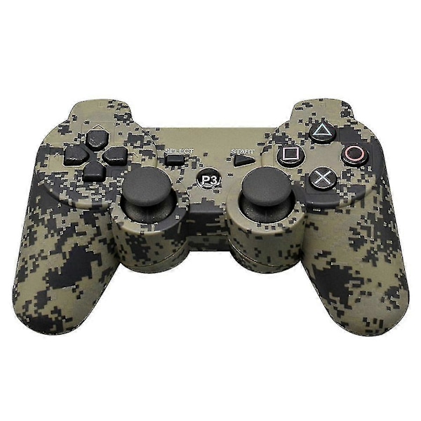 (Camouflage) Til Ps3 Trådløs Bluetooth 30 Controller Spil Håndtag Fjernbetjening Gamepad Au Lager