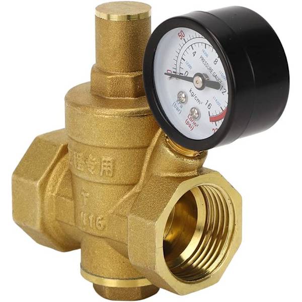 Pressure Regulator Valve Brass Adjustable Pressure Reducer Air