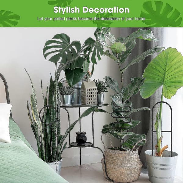 4 stk. Små metal espalier til potteplanter, mini espalier til klatreplanter indendørs