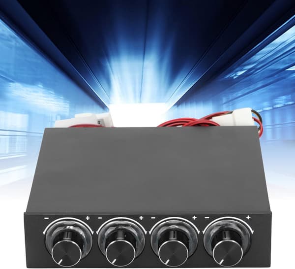 Køleventilatorcontroller Humaniseret støjreduktion Multifunktionel PWM-hastighedscontroller 5V-12V