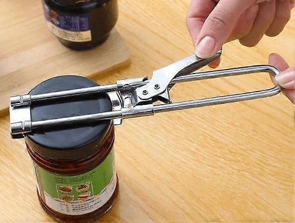 Justerbar Multifunktionel Dåseåbner i Rustfrit Stål Manuel Dåseåbner Køkkentilbehør 2 stk