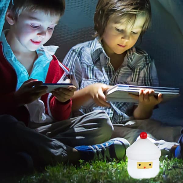 Sød Natlampe Husformet Julemandslampe Genopladelig Varm USB Lampe