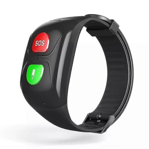 Äldre SOS Smart Armband Smart Klocka Bluetooth GPS Information Push Puls Sömnövervakning Anti-förlorad Armbandsur