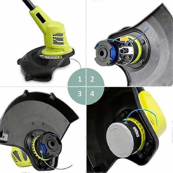 3 stk. kompatibel med Ryobi 18V / 24V / 40V plæneklipperudskiftningslinjespoler, AC14RL3A
