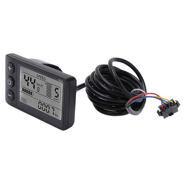 S866 Elektrisk Sykkel Display LCD Meter 24V 36V 48V Elektrisk Sparkesykkel Kontrollpanel med SM Plugg