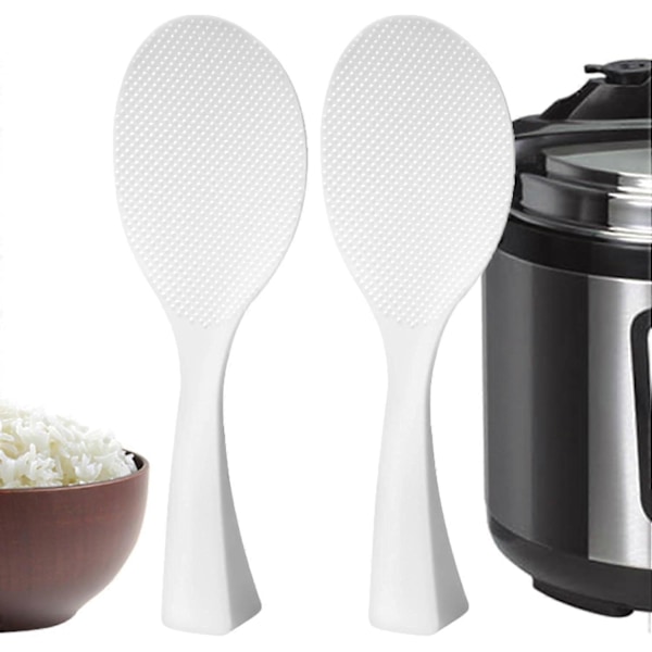 Ris Koger Stativ til Hjemmet, Non-Stick Ris Spatel, Ingen Deformation og Ingen Skade på Pande, Medium Hårdhed (2 Pak)