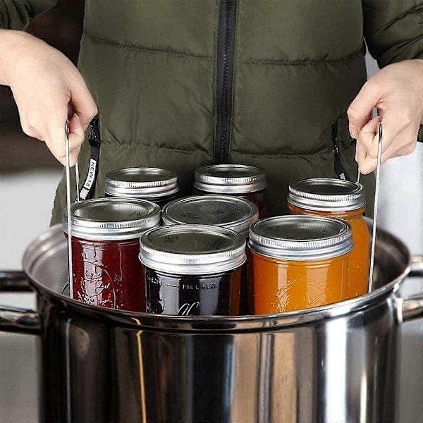 Dampstativ med varmebestandig silikonhåndtak, kompatibelt med 6-quart og 8-quart Instant Pot-tilbehør, og dampkoker i rustfritt stål