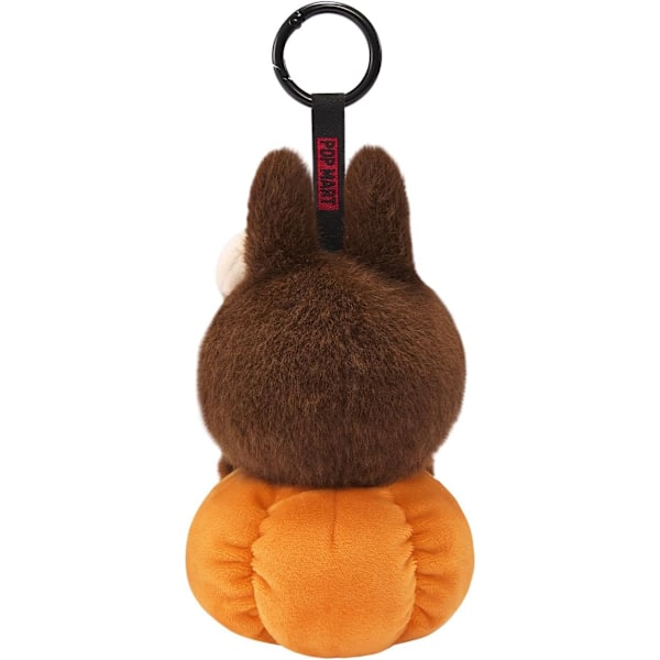 Labubu Happy Halloween Party Series - Sittende Gresskar Vinyl Plysj Anheng