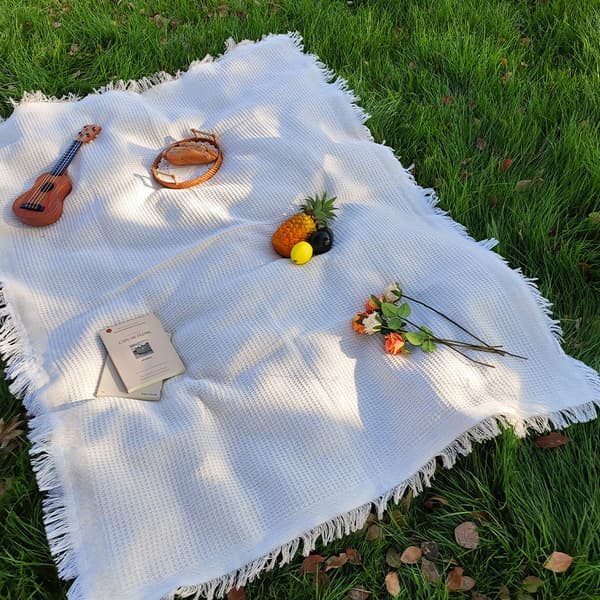 90 x 180 cm picnictæppe, campingtæppe, tæpper, tæpper, picnictæppe