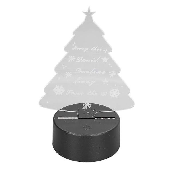 3D Tre Lampe Myk LED, Justerbare Farger Berøringskontroll Sikker, Holdbar Akryl USB eller Batteridrevet 3D Nattlys