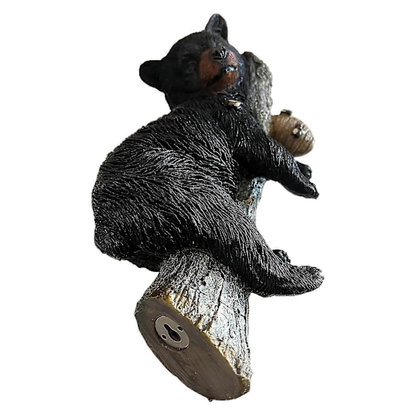 Dyrefigurer Resin Bjørn Vægmonteret Kunststatue Have Gårdindretning Gave