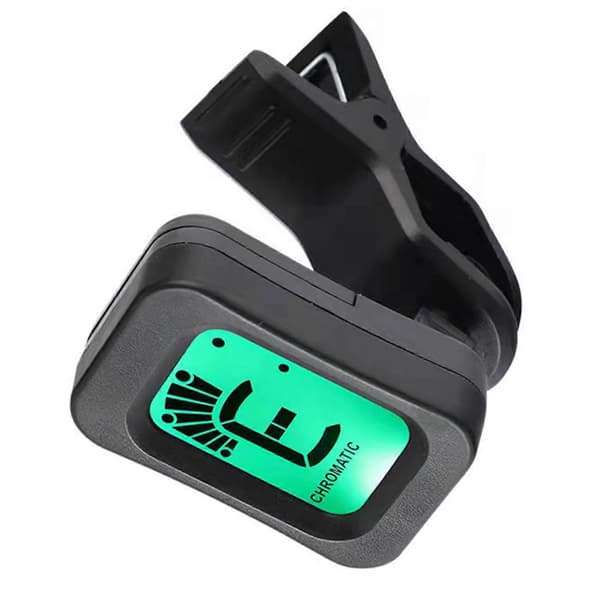Guitar Tuner 12 Lige Temperament Multifunktionel Clip On Elektronisk Tuner til Ukulele Bas Violin Tuner