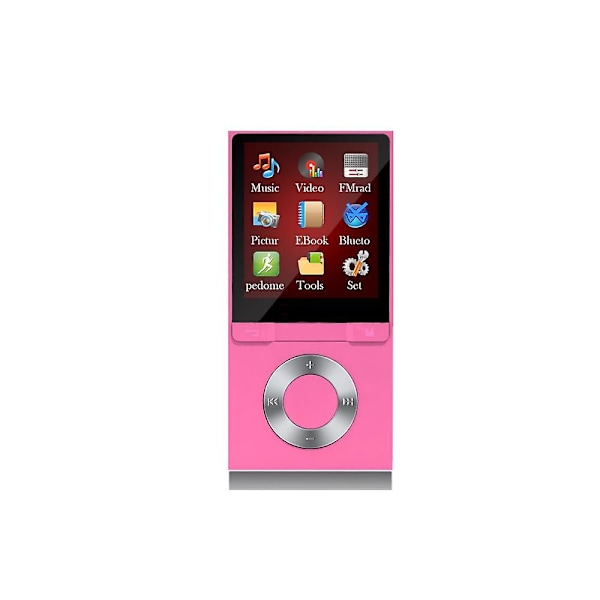 Bluetooth 4.0 Mp3 / Mp4 -soitin 8 Gt:n muistikortilla, 1,8 tuuman LCD-näyttö, video-/äänitallennus/FM-radio, e-kirjan lukija, musta
