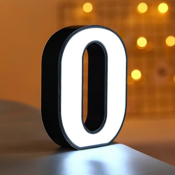 Kreative LED Bokstavlys Nattlys Plast Engelske Bokstaver Lys Lampe Dekor