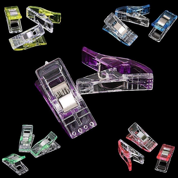 Rosa clips, en storlek, 50 stycken