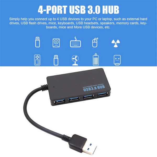 4 Ports USB 3.0 2.0 Hub USB Splitter Expander USB Expander