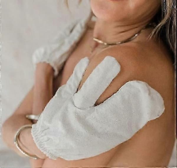 2025 Garshana Handskar Rå Silke Massagehandskar Ayurvedisk Massage