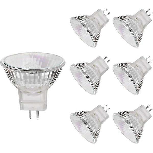 MR11 halogenlamper, 12V20W MR11 GU4 halogenlampe, varmhvit, 6 stk.
