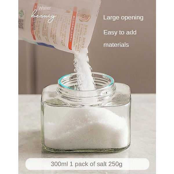 3-pack Glas Kryddburkar för Köksförvaring 30cl