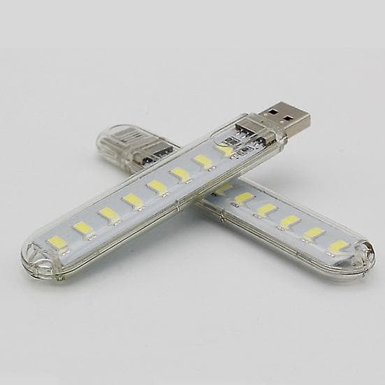 Mini Bærbar USB DC 5V 3 8LED Skap Nattlys Skrivebordslampe Leselampe