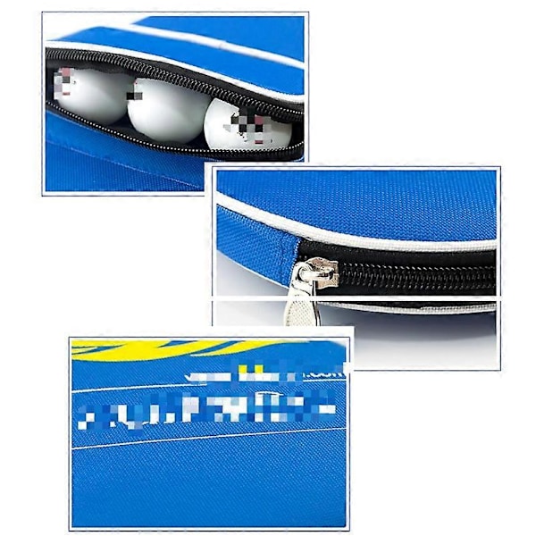 30x20.5cm Sikker Racket Cover med Balloppbevaring - Slitesterk og Støvtett - for Ping-Pong Racketer
