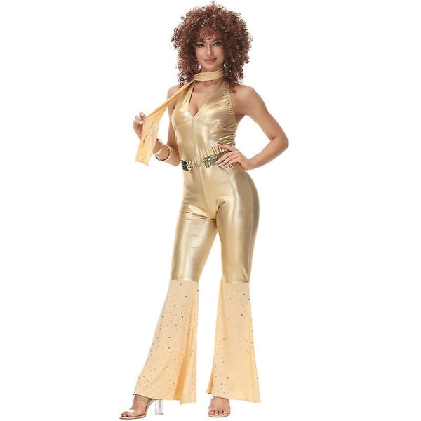 Disco Diva Flared Jumpsuit Dräkt för kvinnor