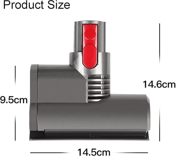 Mini Turbo Motoriseret Madrasbørste kompatibel med Dyson V8 V10 V11 Quick Release Børste til sofa, bilsæde, lænestol, fjerner bakterier og allergener